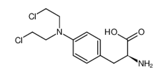 Picture of 2-amino-3-[4-[bis(2-chloroethyl)amino]phenyl]propanoic acid