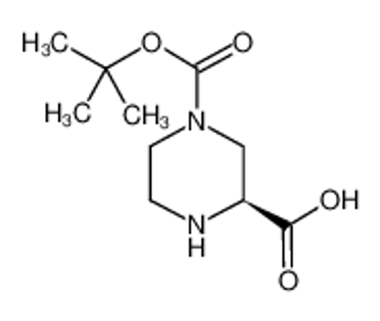 Picture of (2S)-4-[(2-methylpropan-2-yl)oxycarbonyl]piperazine-2-carboxylic acid