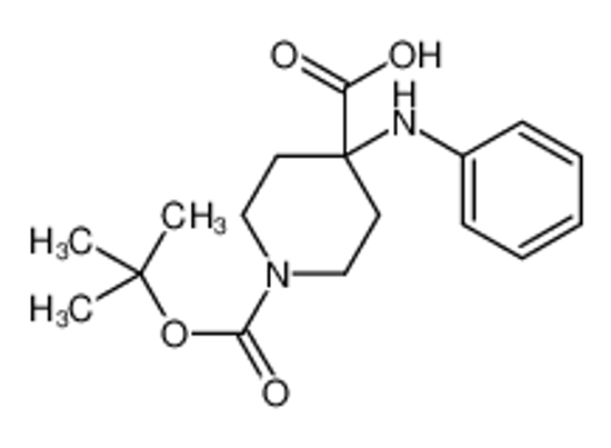 Picture of 4-anilino-1-tert-butoxycarbonyl-piperidine-4-carboxylic acid