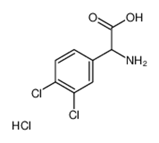 Picture of 2-amino-2-(3,4-dichlorophenyl)acetic acid,hydrochloride