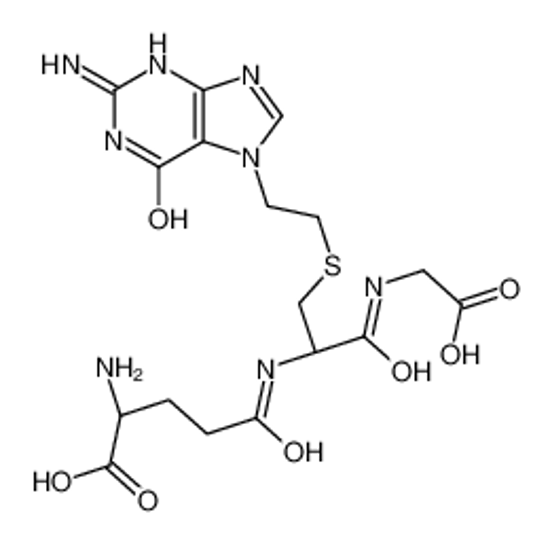 Picture of (2S)-2-amino-5-[[(2R)-3-[2-(2-amino-6-oxo-3H-purin-7-yl)ethylsulfanyl]-1-(carboxymethylamino)-1-oxopropan-2-yl]amino]-5-oxopentanoic acid
