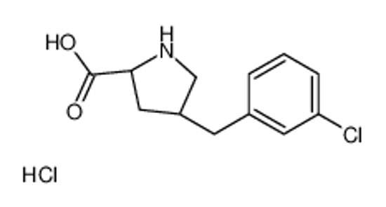 Picture of (2S,4R)-4-(3-Chlorobenzyl)pyrrolidine-2-carboxylic acid hydrochloride