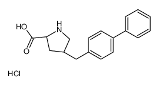 Изображение (2S,4R)-4-[(4-phenylphenyl)methyl]pyrrolidine-2-carboxylic acid,hydrochloride