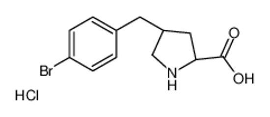 Picture of (2S,4R)-4-[(4-bromophenyl)methyl]pyrrolidine-2-carboxylic acid,hydrochloride