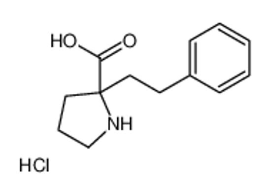 Picture of (2R)-2-(2-phenylethyl)pyrrolidine-2-carboxylic acid,hydrochloride