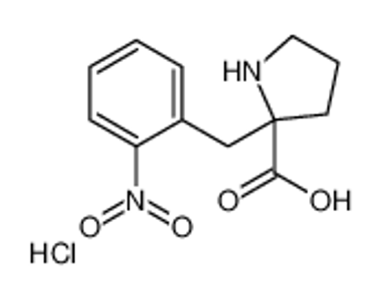 Picture of (2R)-2-[(2-nitrophenyl)methyl]pyrrolidine-2-carboxylic acid,hydrochloride
