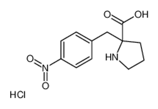 Picture of (2S)-2-[(4-nitrophenyl)methyl]pyrrolidine-2-carboxylic acid,hydrochloride