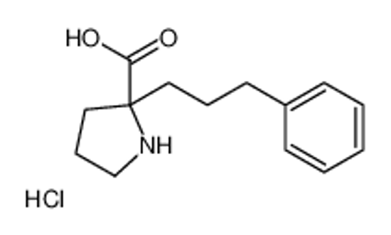 Picture of (2R)-2-(3-phenylpropyl)pyrrolidine-2-carboxylic acid,hydrochloride