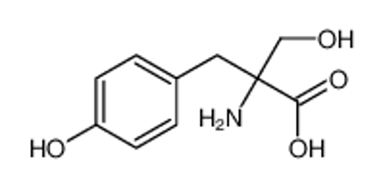 Picture of (2R)-2-amino-2-(hydroxymethyl)-3-(4-hydroxyphenyl)propanoic acid