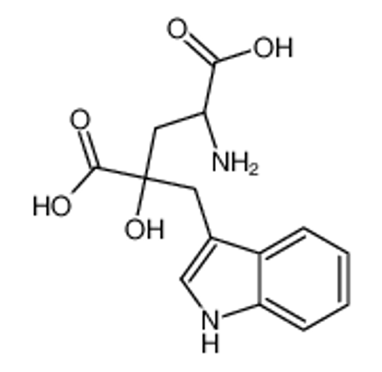 Picture of (2S,4S)-4-amino-2-hydroxy-2-(1H-indol-3-ylmethyl)pentanedioic acid