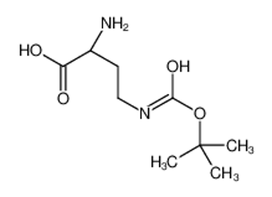 Picture of (2R)-2-Amino-4-({[(2-methyl-2-propanyl)oxy]carbonyl}amino)butanoi c acid