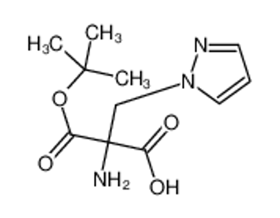 Picture of (2R)-2-amino-3-[(2-methylpropan-2-yl)oxy]-3-oxo-2-(pyrazol-1-ylmethyl)propanoic acid