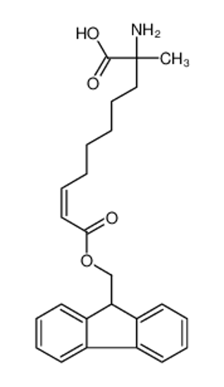 Imagem de (2R,8E)-2-Amino-10-(9H-fluoren-9-ylmethoxy)-2-methyl-10-oxo-8-dec enoic acid