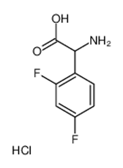Picture of 2-amino-2-(2,4-difluorophenyl)acetic acid,hydrochloride