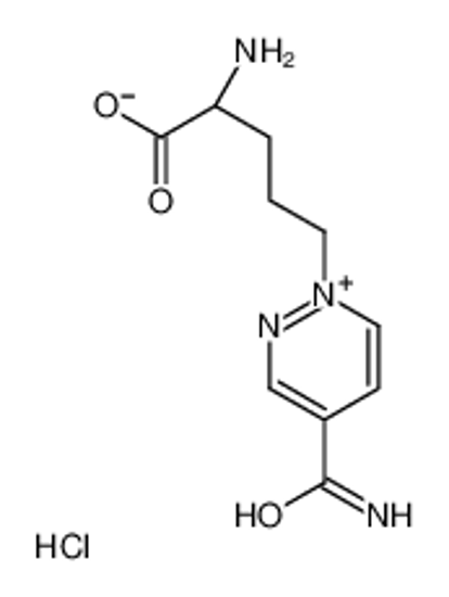 Picture of (2S)-2-amino-5-(4-carbamoylpyridazin-1-ium-1-yl)pentanoic acid,chloride