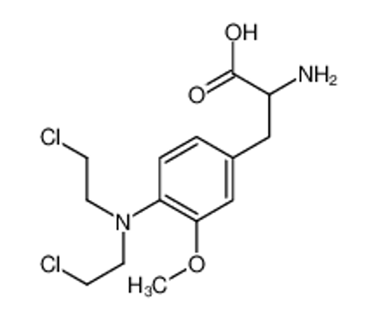 Imagem de 2-amino-3-[4-[bis(2-chloroethyl)amino]-3-methoxyphenyl]propanoic acid