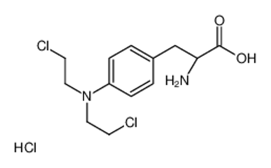 Picture of (1R)-2-{4-[Bis(2-chloroethyl)amino]phenyl}-1-carboxyethanaminium chloride