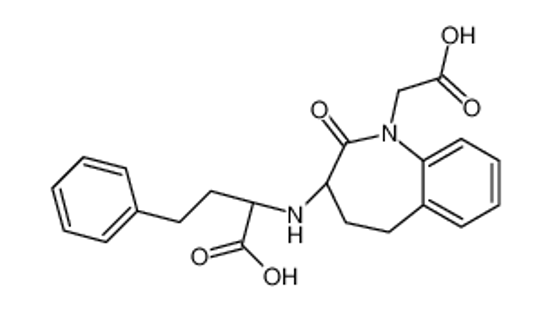 Picture of (2S)-2-{[(3S)-1-(Carboxymethyl)-2-oxo-2,3,4,5-tetrahydro-1H-1-ben zazepin-3-yl]amino}-4-phenylbutanoic acid