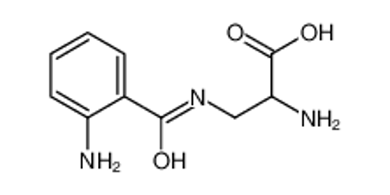 Picture of (2S)-2-amino-3-[(2-aminobenzoyl)amino]propanoic acid