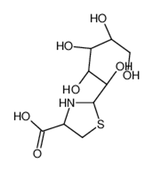 Imagem de (1R)-1-C-(4-Carboxy-1,3-thiazolidin-2-yl)-L-arabinitol