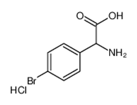 Picture of 2-amino-2-(4-bromophenyl)acetic acid,hydrochloride