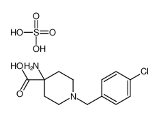 Изображение 4-amino-1-[(4-chlorophenyl)methyl]piperidine-4-carboxylic acid,sulfuric acid