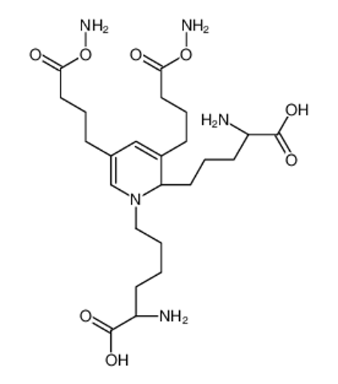 Picture of (2S)-2-amino-6-[2-[(4S)-4-amino-4-carboxybutyl]-3,5-bis(4-aminooxy-4-oxobutyl)-2H-pyridin-1-yl]hexanoic acid