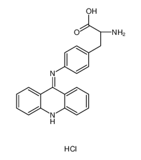Picture of (2S)-3-[4-(acridin-9-ylamino)phenyl]-2-aminopropanoic acid,hydrochloride