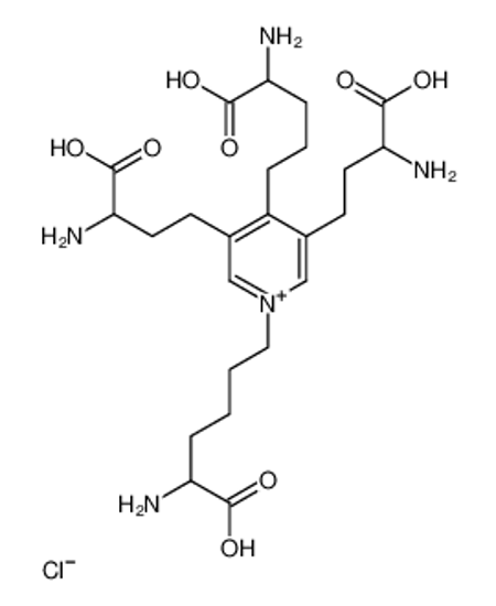 Picture of 2-amino-6-[4-(4-amino-4-carboxybutyl)-3,5-bis(3-amino-3-carboxypropyl)pyridin-1-ium-1-yl]hexanoic acid,chloride