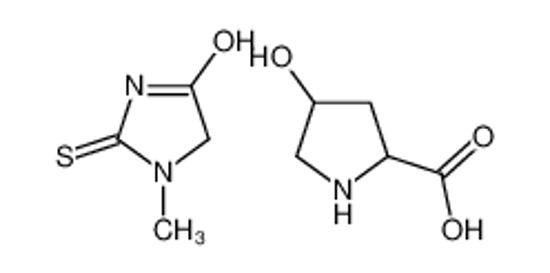 Imagem de 4-hydroxypyrrolidine-2-carboxylic acid,1-methyl-2-sulfanylideneimidazolidin-4-one
