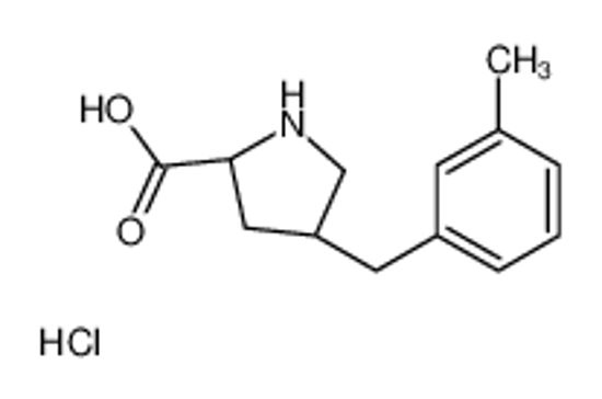 Picture of (2S,4R)-4-[(3-methylphenyl)methyl]pyrrolidine-2-carboxylic acid,hydrochloride