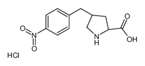 Picture of (2S,4R)-4-[(4-nitrophenyl)methyl]pyrrolidine-2-carboxylic acid,hydrochloride