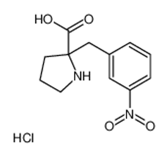 Picture of (2S)-2-[(3-nitrophenyl)methyl]pyrrolidine-2-carboxylic acid,hydrochloride