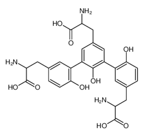 Picture of 2-amino-3-[3-[5-(2-amino-2-carboxyethyl)-3-[5-(2-amino-2-carboxyethyl)-2-hydroxyphenyl]-2-hydroxyphenyl]-4-hydroxyphenyl]propanoic acid