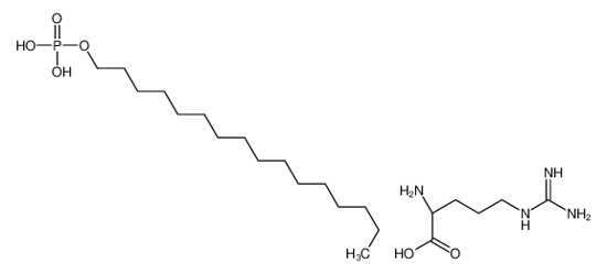 Picture of (2S)-2-amino-5-(diaminomethylideneamino)pentanoic acid,hexadecyl dihydrogen phosphate