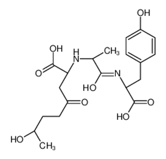 Изображение (2S,7S)-2-[[(2S)-1-[[(1S)-1-carboxy-2-(4-hydroxyphenyl)ethyl]amino]-1-oxopropan-2-yl]amino]-7-hydroxy-4-oxooctanoic acid