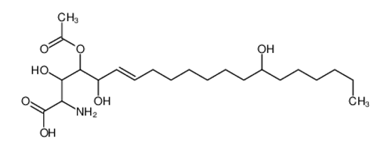 Picture of (E)-4-acetyloxy-2-amino-3,5,14-trihydroxyicos-6-enoic acid
