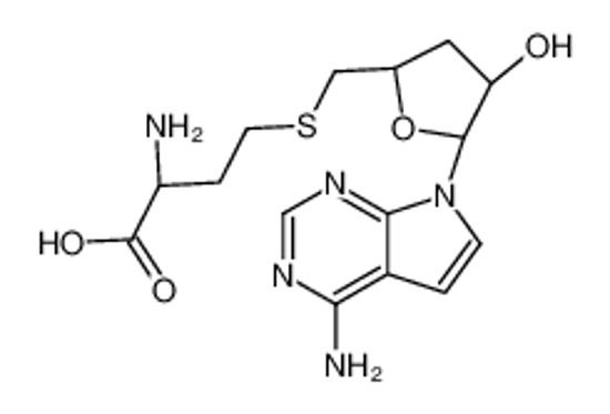 Picture of (2S)-2-amino-4-[[(2S,4R,5R)-5-(4-aminopyrrolo[2,3-d]pyrimidin-7-yl)-4-hydroxyoxolan-2-yl]methylsulfanyl]butanoic acid