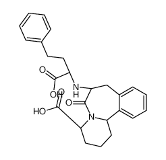 Imagem de (4S,7S,12bR)-7-[[(1S)-1-carboxy-3-phenylpropyl]amino]-6-oxo-2,3,4,7,8,12b-hexahydro-1H-pyrido[2,1-a][2]benzazepine-4-carboxylic acid