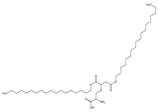 Picture of 2-amino-3-(1,4-dioctadecoxy-1,4-dioxobutan-2-yl)sulfanylpropanoic acid