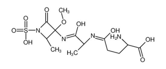 Picture of (2S)-2-amino-5-[[1-[[(2R,3R)-3-methoxy-2-methyl-4-oxo-1-sulfoazetidin-3-yl]amino]-1-oxopropan-2-yl]amino]-5-oxopentanoic acid