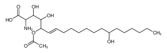 Picture of (E)-5-acetyloxy-2-amino-3,4,14-trihydroxyicos-6-enoic acid