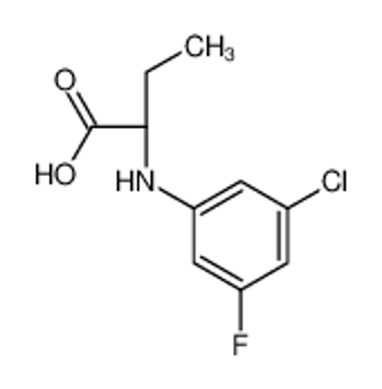 Picture of (2R)-2-(3-chloro-5-fluoroanilino)butanoic acid