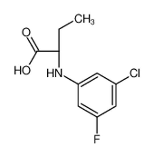 Изображение (2R)-2-(3-chloro-5-fluoroanilino)butanoic acid