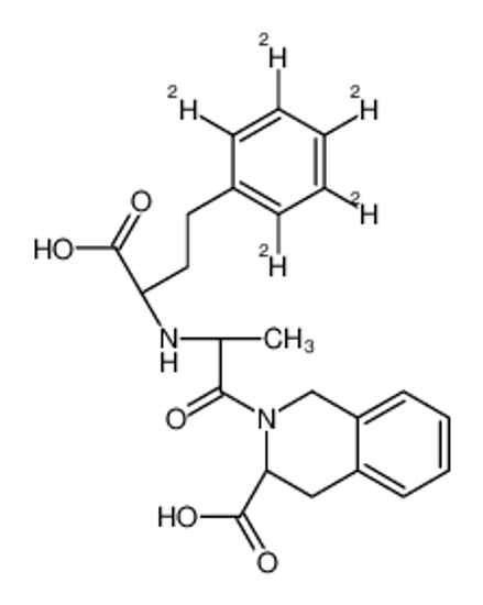 Picture of (3S)-2-[(2S)-2-[[(1S)-1-carboxy-3-(2,3,4,5,6-pentadeuteriophenyl)propyl]amino]propanoyl]-3,4-dihydro-1H-isoquinoline-3-carboxylic acid
