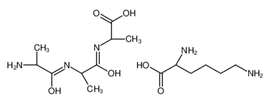 Picture of (2S)-2-[[(2S)-2-[[(2S)-2-aminopropanoyl]amino]propanoyl]amino]propanoic acid,(2S)-2,6-diaminohexanoic acid