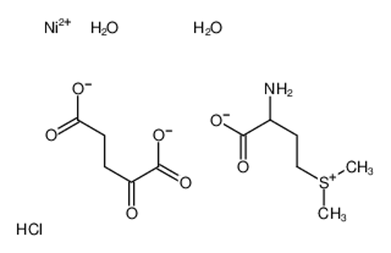 Picture of 2-amino-4-dimethylsulfoniobutanoate,nickel(2+),2-oxopentanedioate,dihydrate,hydrochloride