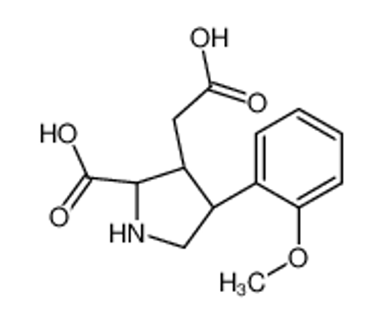 Picture of (2S,3S,4S)-3-(carboxymethyl)-4-(2-methoxyphenyl)pyrrolidine-2-carboxylic acid