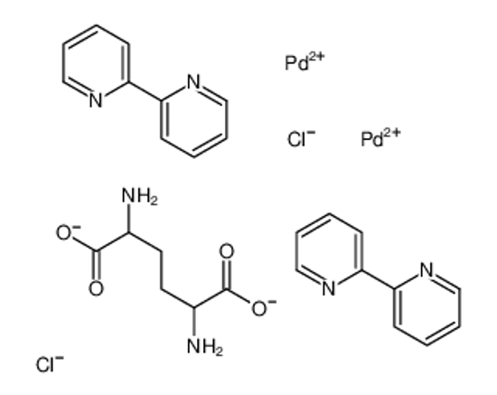 Picture of 2,5-diaminohexanedioate,palladium(2+),2-pyridin-2-ylpyridine,dichloride