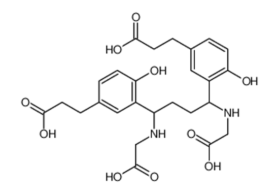 Picture of 3-[3-[4-[5-(2-carboxyethyl)-2-hydroxyphenyl]-1,4-bis(carboxymethylamino)butyl]-4-hydroxyphenyl]propanoic acid